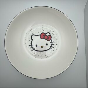Hello Kitty 46oz Ceramic Ramen Pasta Bowl Silver Buffalo Sanrio 2022